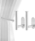 Curtain tiebacks Hooks Wall Mounted, Curtain holdbacks Screw-in, Curtain Holders by Hoousuper