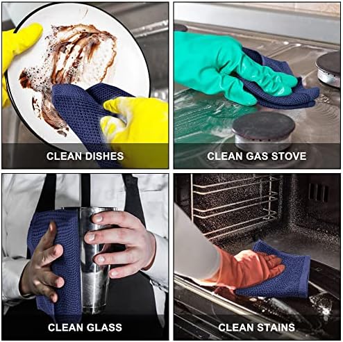 Nialnant 6 Pack Dish Rags, 100% Cotton, 12x12 Inch, Quick Drying - Image 5