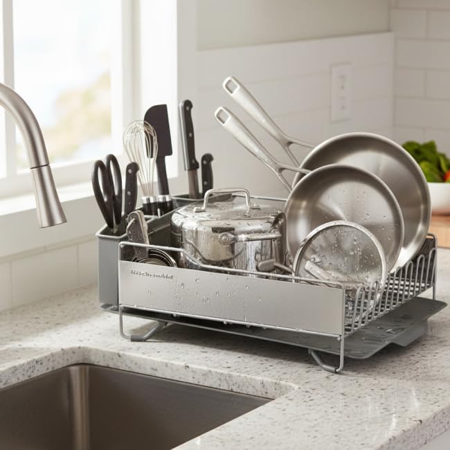 KitchenAid Large Capacity Full Size Rust Resistant Dish Rack - Image 2
