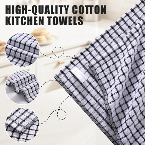 Mordimy Cotton 8 Pack Terry Kitchen Towels, 16 x 25 Inches - Image 4