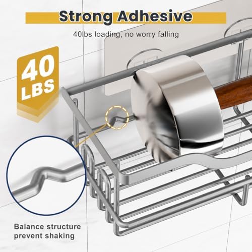 OMAIRA 3-Pack Shower Caddy - Image 3