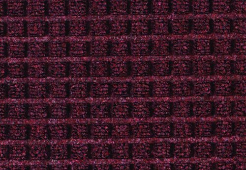 Guardian WaterGuard Indoor/Outdoor Wiper Scraper Floor Mat, Rubber/Nylon, 6'x20', Burgundy