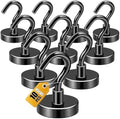 DIYMAG Magnetic Hooks, Strong Magents 10 Pack 85lbs by DIYMAG