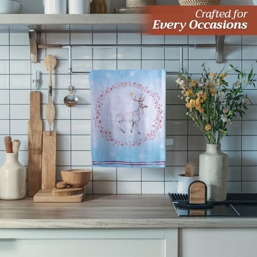 Maison d' Hermine Kitchen Towels Set of 3 Reusable 100% Cotton 27.50" x 20" - Image 5