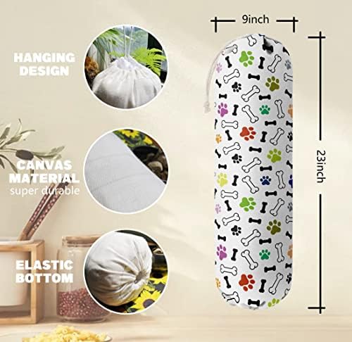 Dog Pattern Grocery Bags Holder & Organizer - Image 3