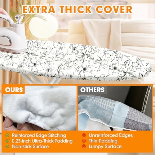 Ironing Board Cover and Pad, 21x57 Extra Large, Scorch Resistant - Image 3