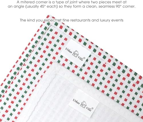 Urban Villa Kitchen Towels Cotton Dish Towels 20”x30”Red/Grn/Wht - Image 7