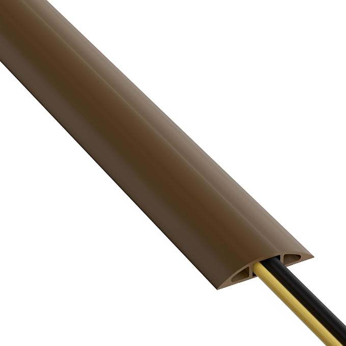 D-Line 6ft Floor Cord Cover, Cable Protector, Hide Extension Cords, Protect by D-LineUSAinc