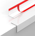 2PCS Wall Corner Protectors Guards - Self Adhesive Corner Protector & Corner Guards for Walls Edge Protection, Easy to Apply - No Tools Needed(Pure White, 47.24"x1.18")