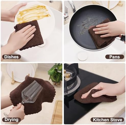 Homaxy 24 Pack Super Soft & Absorbent Dish Cloths - Image 4