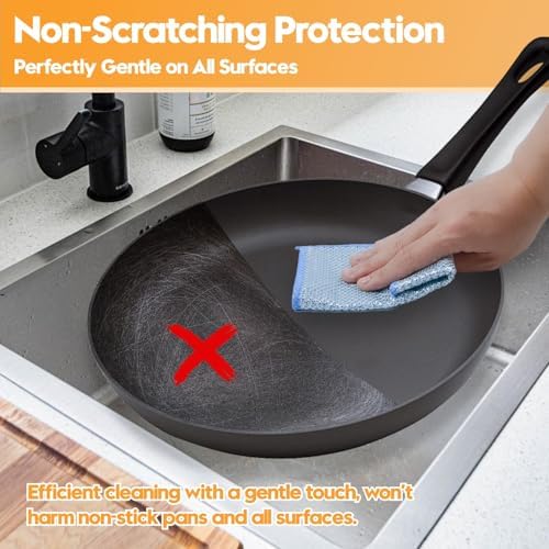 Wire Dishwashing Rags, Dual-Sided Metal Dish Cloths, 16 Pack - Image 4