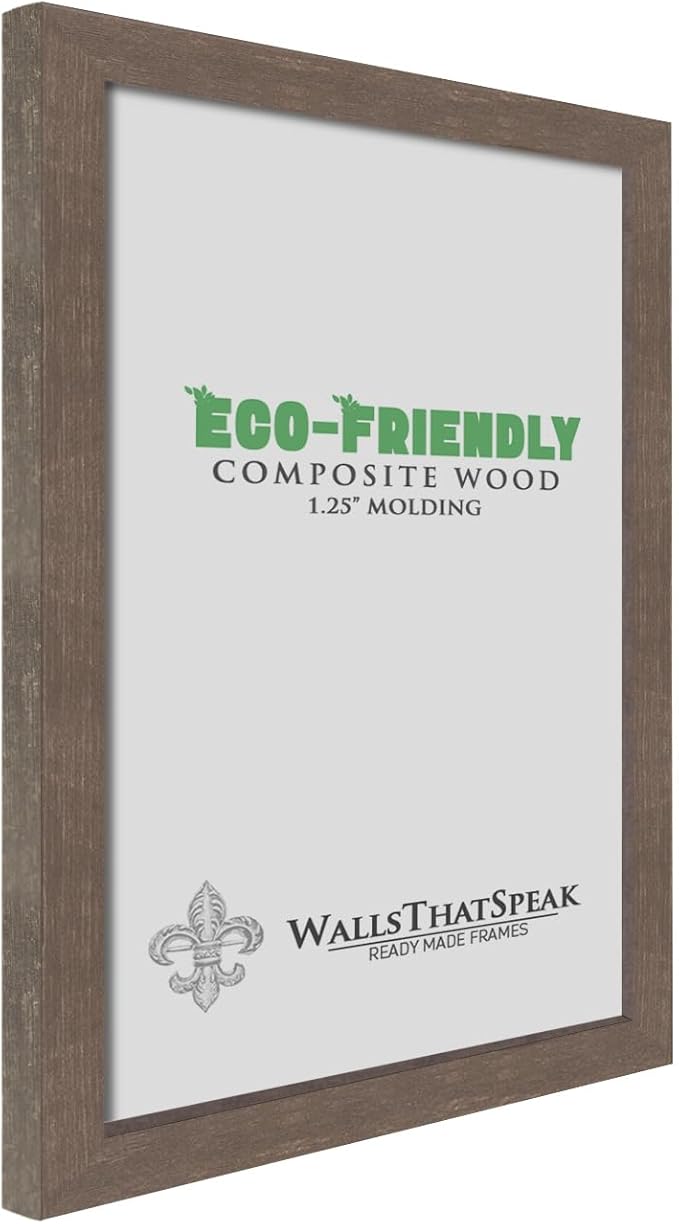 wallsthatspeak 18x27 Brown American Barn Picture Frame for Puzzles Posters Photos or Artwork