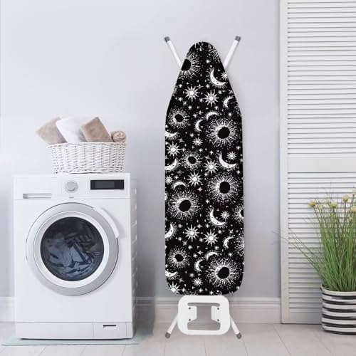 Stretchy Home Ironing Board Cover, Moon Sun Star Print Ironing Board Cover - Image 3