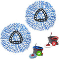 Spin Mop Replacement Heads for O-Cedar RinseClean 2-Tank, Microfiber 2-Pack by MXZONE