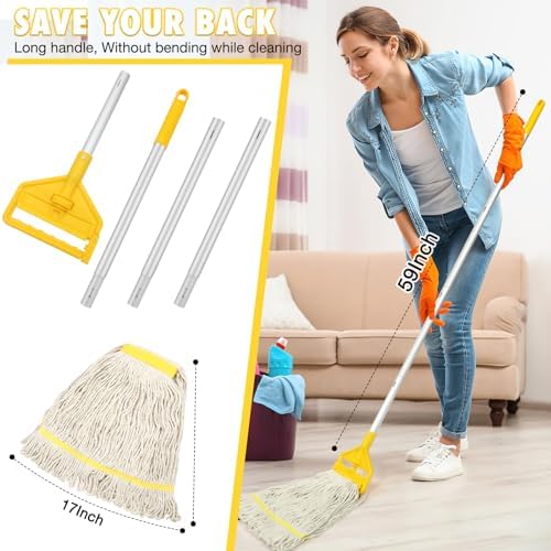 VOUBIEN Commercial Mop Industrial Cotton Mop - Image 4