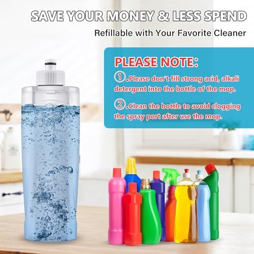 Spray Wet Mops for Floor Cleaning: Hardwood Floor Mop Refillable Dust Mop - Image 5