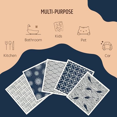 Swedish Dishcloths, 5 Pack Swedish Dishcloths - Image 7
