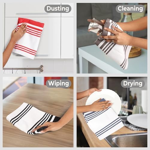Urban Villa Kitchen Towels Cotton Dish Towels 20”x30” Multi - Image 3