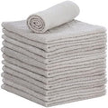Superio Cotton Terry Washcloths Grey Towels 100% Cotton Cleaning Cloth Rags by Superio