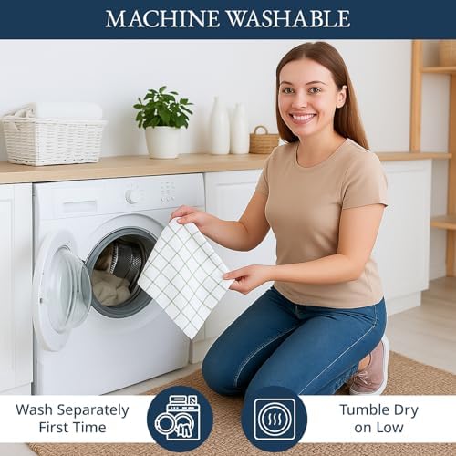 LANE LINEN Cotton Kitchen Towels Set, Quick-Drying Dish Towels, Premium Hand - Image 6