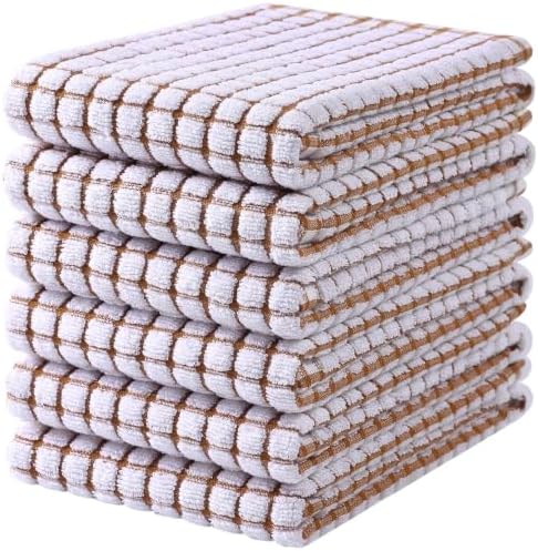 Mordimy Premium Cotton Kitchen Towels 16"x 25", 6 Pack by Mordimy
