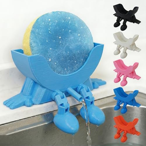 Cute Smiley Sponge Holder, Kitchen Sink Caddy by TydonGuardian