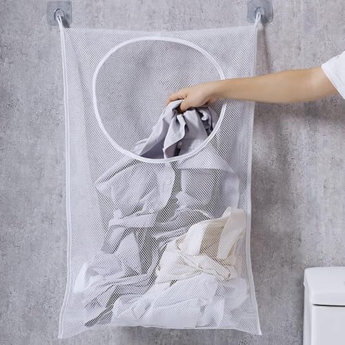 Hanging Laundry Hamper Bag, 2 Pack Over The Door Hanging Laundry Bag, 30 x 20 - Image 2