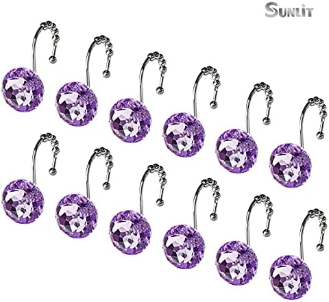 Sunlit Luxury Design Round Purple Diamond Crystal Gem Bling - Image 3