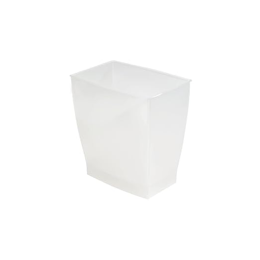 iDesign Small Plastic Bathroom Trash Can, - Image 8