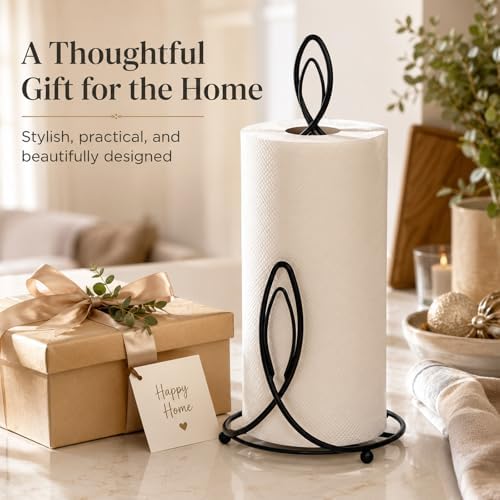 Candle Shaped Paper Towel Holder, Countertop-Decorative Farmhouse Tissue Paper - Image 7