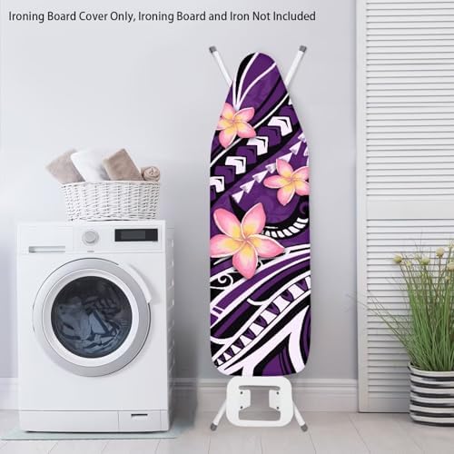 Purple Boho Floral Ironing Board Cover - Image 4