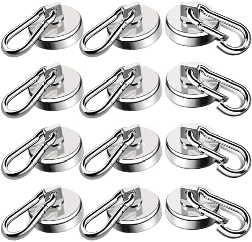 LOVIMAG Magnetic Hooks 70 LBS Strong Magnets Cruise 12Pack Magnet by LOVIMAG