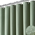 Dynamene Stall Waffle Shower Curtain 256 GSM Heavy Fabric 54x78 Sage Green by Dynamene