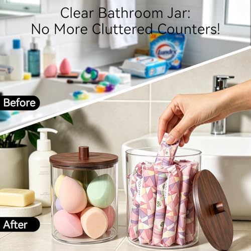 Amolliar 78oz/0.6Gal Clear Acrylic Laundry Pods Container - Image 4