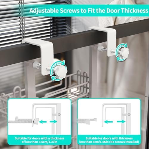 HapiRm 3 Tier Over the Door Shower Caddy, Hanging Shower Caddy - Image 4
