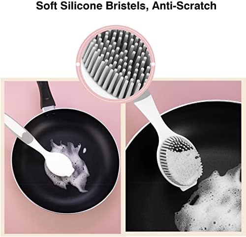 Dish Scrubber, Silicone Soft Bristles Scrub Brush - Image 5