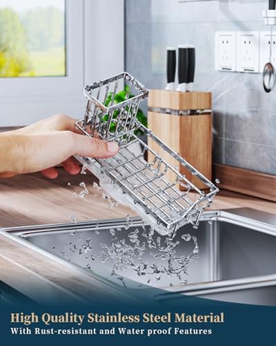 Consumest Sink Caddy, Kitchen Sponge Holder - Image 3
