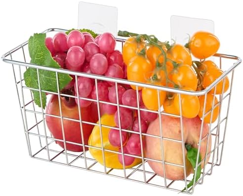JUNCHU CHERRY 2 Pack Hanging Storage Basket, Bathroom Basket, Household Goods - Image 5