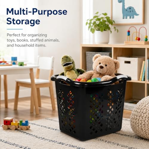 Laundry Basket 2 Pack 2 Bushel Plastic - Image 6
