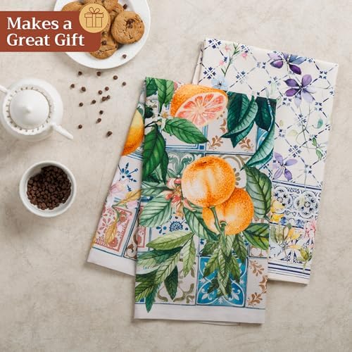 Maison d' Hermine Kitchen Towels Set of 6 Reusable 100% Cotton 27.50" x 20" - Image 6