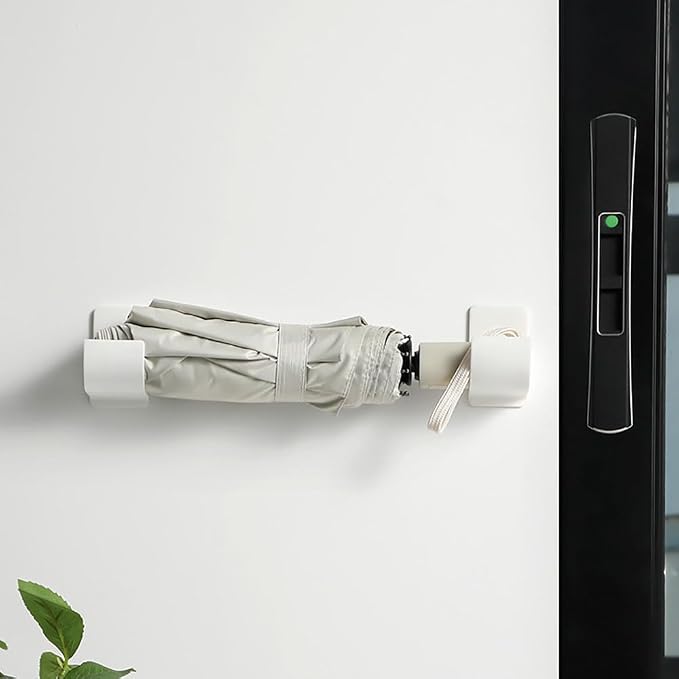 4 Pcs No Punching Trash Bag Dispenser Plastic Bag Holder, Wall Mounted Plastic - Image 5