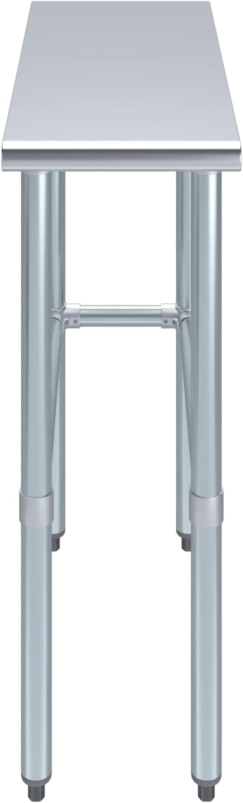 AmGood Stainless Steel Work Table Open Base | NSF Kitchen Island Food Prep | Laundry Garage Utility Bench (12" Long X 30" Deep)