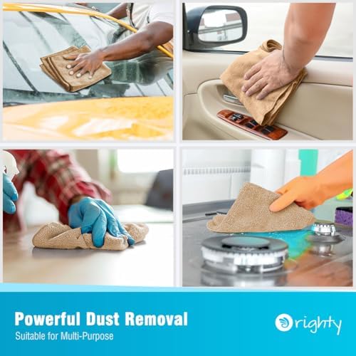 Orighty Microfiber Cleaning Cloth, Cleaning Rags, 12 Pack, 12x11 in - Image 4