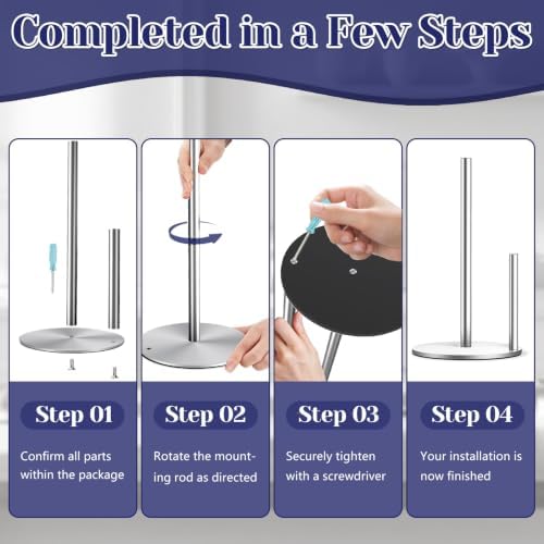Black Paper Towel Holder, Countertop Paper Towel Holder - Image 7