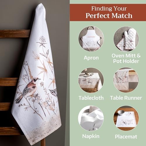 Maison d' Hermine Kitchen Towels Set of 3 Reusable 100% Cotton 27.50" x 20" - Image 5