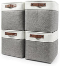 Bagnizer 13x13 Cube Storage Bins, Collapsible Fabric Storage Box, 4 Pack Closet by Bagnizer