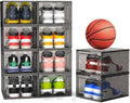 10 Pack Thickened Clear Stackable Shoe Organizer by Unknown
