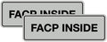 Signs ByLITA Standard FACP Inside Sign | Fire Safety Signage (Lt Gray) - Medium 2 Pack