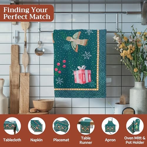 Maison d' Hermine Kitchen Towels Set of 3 Reusable 100% Cotton 27.50" x 20" - Image 4