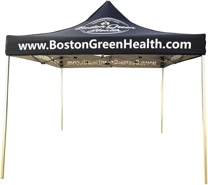 Custom Canopy Pop Up Tent 10x10 with Logo, Personalized Pop Up Canopy for Tradeshow, Customized Tent for Advertising Outdoor Event